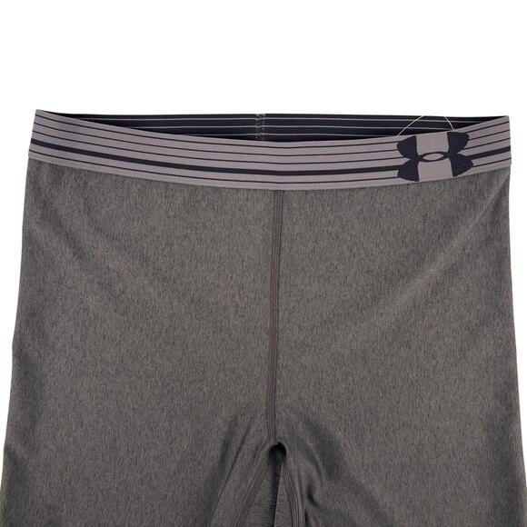NEW Under Armour Women's HeatGear Middy Compression Shorts NWT Large Gray NWT‎ - Picture 3 of 9